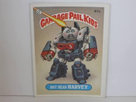 087a Hot Head HARVEY [No (C)] 1986 Topps Garbage Pail Kids Card